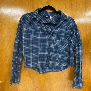 Urban outfitters Cropped flannel shirt